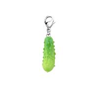 CHOORO Pickle Cucumber Dangle Earrings/Zipper Pull Pickle Vegetable Lovers Gifts Cucumber Jewelry, Stainless steel and alloy, No Gemstone