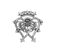 CHOORO Thistle Brooch Scotland Brooch Outlander Jewelry Crown Ireland Irish Royalty Outlander Badge Brooch (Outlander BP)