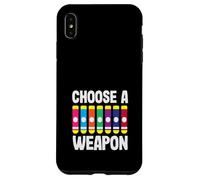 Choose A Weapon Colorful Bingo Fun Art Case for iPhone XS Max