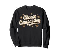 Choose Compassion Lotus Yoga-Inspired Mindfulness Apparel Sweatshirt