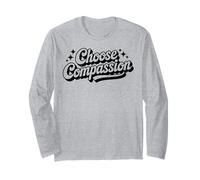 Choose Compassion Yoga Circle Design Meditation Apparel Long Sleeve T-Shirt