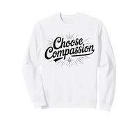 Choose Compassion Yoga Circle Design Meditation Apparel Sweatshirt