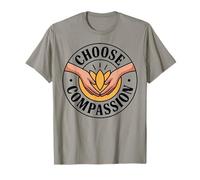 Choose Compassion Yoga Circle Design Meditation Apparel T-Shirt