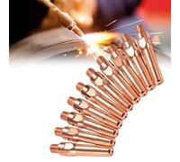 Choose diameters Various Suitable Nozzle Copper Guns MIG Contact Welding Tips 10 Pack M6 Precision bore Anti Clogging Smooth Wire Feeding Bold 8.8 * 45mm Aperture 1.4 mm