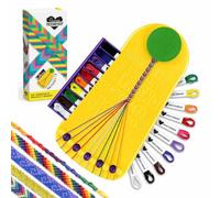 Choose Friendship, My Friendship Bracelet Maker®, 20 Pre-cut Threads - Makes Up to 8 Bracelets (Craft Kit, Kids Jewelry Kit, Gifts for Girls 8-12)