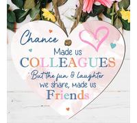 Choose from 4 Heartfelt Colleague Friendship Plaques - Perfect for Farewells, Celebrations, and Everyday Appreciation (Friends, Medium: 15 cm (H) × 13 cm (W))