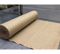 Choose from Various Lengths of 40, 54 or 72 Inch Wide, 10 or 12oz Weight, Natural Hessian | 10m Long x 10oz x 54" Wide | Jute Sack Fabric For Paint Balling, Screening, Weed Control