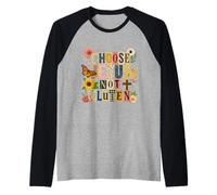 Choose Jesus Not Gluten Raglan Baseball Tee