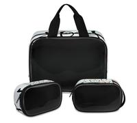 Choose Joy Art Makeup Bag for Women Men, Art Translucent Cosmetic Bag Wash Pouch Shower Bag 3 Pcs Travel Toiletry Toiletries Cosmetic Organizer
