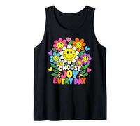 Choose Joy Every Day Happy Flowers Retro Positive Tank Top