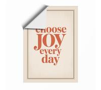 Choose Joy Every Day Typography Unframed Wall Art Print A4 (29.7×21cm), Wall Decor for Living Room, Bedroom, Office & Home, Art Gift
