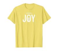 Choose Joy Inspirational Typography Uplifting T-Shirt, Men, Lemon, 3XL