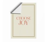 Choose Joy Minimalist Unframed Wall Art Print A2 (59.4×42cm), Wall Decor for Living Room, Bedroom, Office & Home, Art Gift
