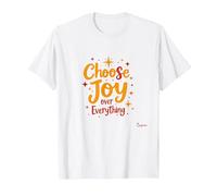 Choose Joy Over Everything Inspirational Positivity Quote T-Shirt, Men, White, 3XL