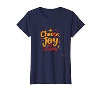 Choose Joy Over Everything Inspirational Positivity Quote T-Shirt, Women, Navy, 3XL