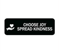 Choose Joy Spread Kindness Sign For House/Office,Signs For Home,Thick Acrylic Self-Adhesive Modern Design Door Sign 10X3 Inch Home Decor Sign Accessories Door Or Wall