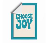 Choose Joy Typography Unframed Wall Art Print A3 (42×29.7cm), Wall Decor for Living Room, Bedroom, Office & Home, Art Gift