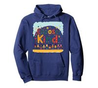 Choose Kind Kindness for Kids Inspirational Wall Art Pullover Hoodie, Adult Unisex, Navy, L