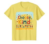 Choose Kind Kindness for Kids Inspirational Wall Art T-Shirt, Kids, Lemon, 3 Years