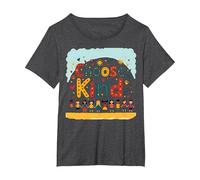 Choose Kind Kindness for Kids Inspirational Wall Art T-Shirt, Women's Plus, Dark Heather Grey, 5X