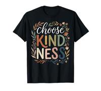 Choose Kindness Botanical Autumn Floral Inspiration Leaf T-Shirt