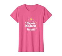 Choose Kindness, Inspirational Unity, Compassion, Message T-Shirt, Women, Pink Heather, 3XL