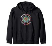 Choose Kindness Its Magical Positive Message Kindness Zip Hoodie