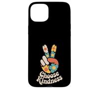 Choose Kindness Peace Sign Hippie Flower Daisy Groovy Retro Case for iPhone 15 Plus