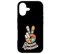 Choose Kindness Peace Sign Hippie Flower Daisy Groovy Retro Case for iPhone 17