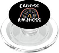 Choose Kindness Rainbow Retro Boho Positive Quote PopSockets PopGrip for MagSafe