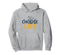 Choose Life: Inspiring Nature Wisdom for Positivity Seekers Pullover Hoodie, Adult Unisex, Heather Grey, M