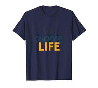 Choose Life: Inspiring Nature Wisdom for Positivity Seekers T-Shirt, Men, Navy, L