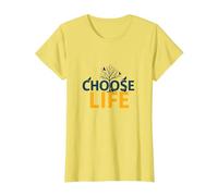 Choose Life: Inspiring Nature Wisdom for Positivity Seekers T-Shirt, Women, Lemon, L