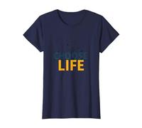 Choose Life: Inspiring Nature Wisdom for Positivity Seekers T-Shirt, Women, Navy, L