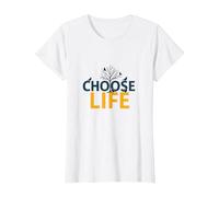 Choose Life: Inspiring Nature Wisdom for Positivity Seekers T-Shirt, Women, White, XXL