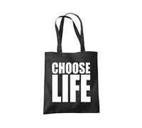 Choose Life - Tote Shopper Fashion Bag - Black