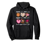 Choose-Love Boho Floral Be Kind Inspirational Quote Positive Pullover Hoodie