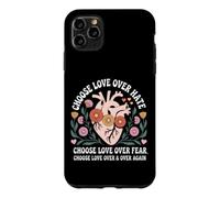Choose Love Over Hate Fear Again Floral Message Case for iPhone 11 Pro Max