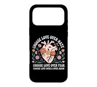 Choose Love Over Hate Fear Again Floral Message Case for iPhone 17 Pro Max