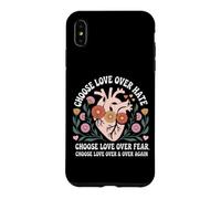Choose Love Over Hate Fear Again Floral Message Case for iPhone XS Max