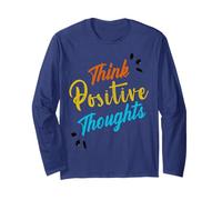 Choose Optimism Thoughts Uplifting Motivational Vibes Long Sleeve T-Shirt