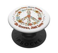 Choose Peace, Choose Kindeness No Crowns, Just Love PopSockets Adhesive PopGrip