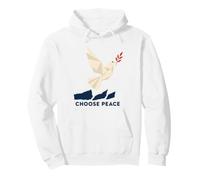 Choose Peace Origami Dove Olive Branch Art Pullover Hoodie