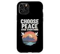 Choose Peace Over Everything Dove Sunset Mountain Positive Case for iPhone 11 Pro