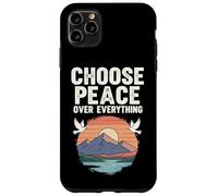 Choose Peace Over Everything Dove Sunset Mountain Positive Case for iPhone 11 Pro Max