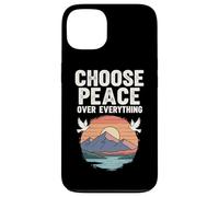 Choose Peace Over Everything Dove Sunset Mountain Positive Case for iPhone 13