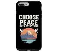 Choose Peace Over Everything Dove Sunset Mountain Positive Case for iPhone 7 Plus/8 Plus