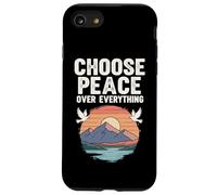 Choose Peace Over Everything Dove Sunset Mountain Positive Case for iPhone SE (2020) / 7/8