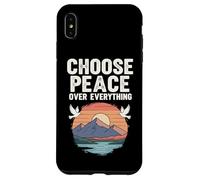 Choose Peace Over Everything Dove Sunset Mountain Positive Case for iPhone XS Max