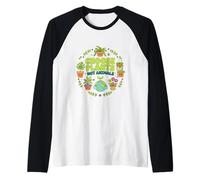 Choose Plants Not Animals - Plant Powered Vegan Raglan Baseball Tee